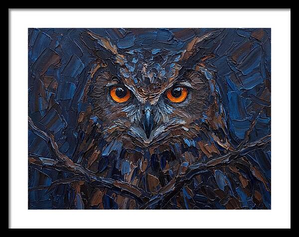 Eagle Owl In Twilight