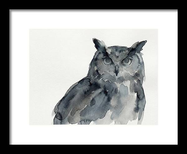 Eagle Owl In Watercolor