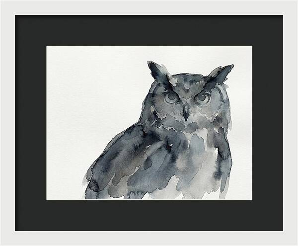 Eagle Owl In Watercolor