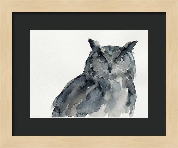 Eagle Owl In Watercolor