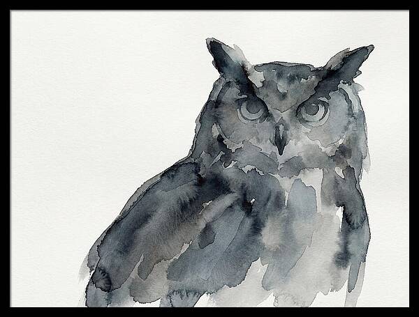 Eagle Owl In Watercolor