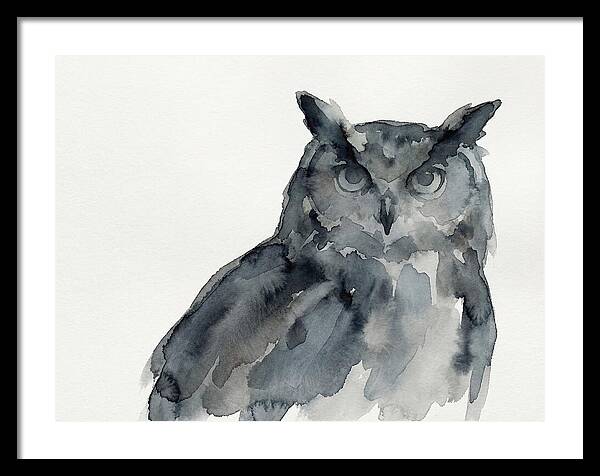 Eagle Owl In Watercolor
