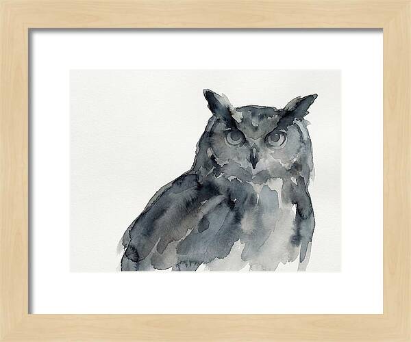 Eagle Owl In Watercolor