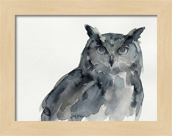 Eagle Owl In Watercolor