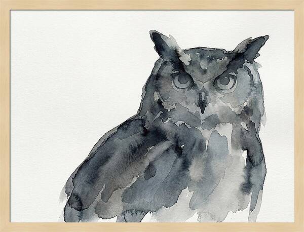 Eagle Owl In Watercolor