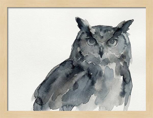 Eagle Owl In Watercolor