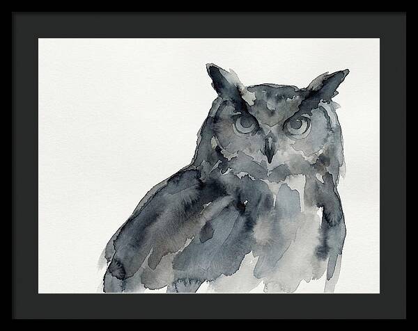 Eagle Owl In Watercolor