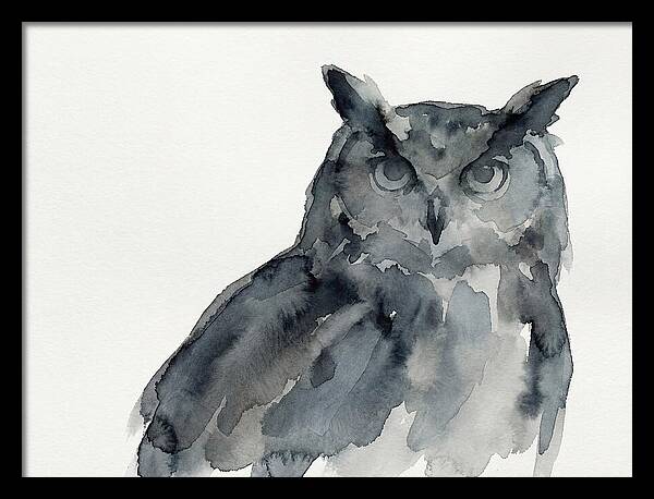 Eagle Owl In Watercolor