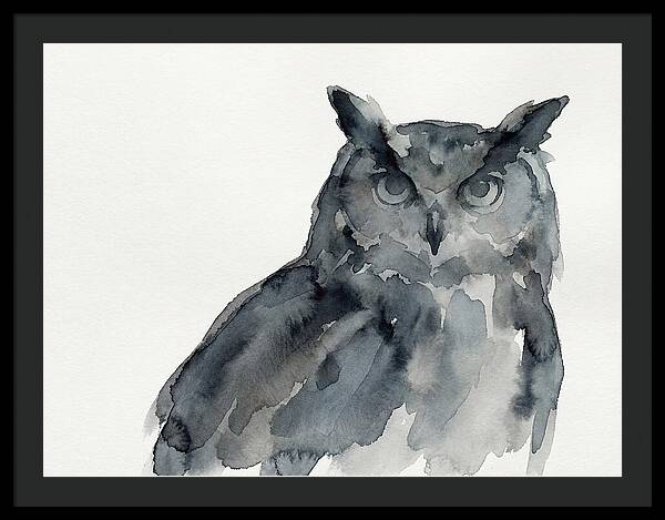 Eagle Owl In Watercolor