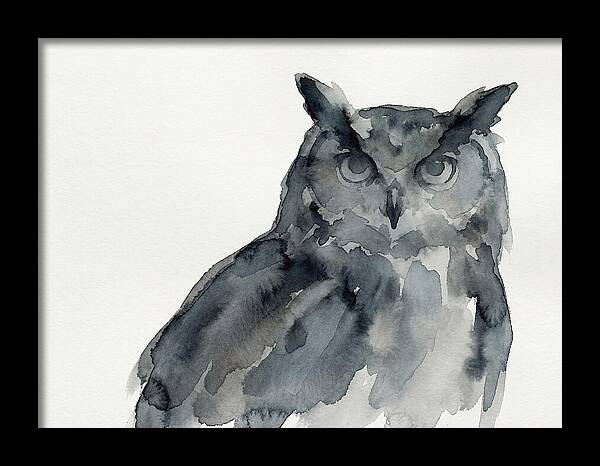 Eagle Owl In Watercolor