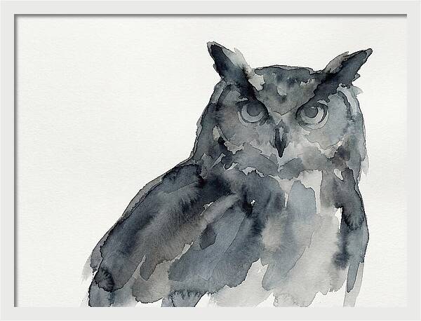 Eagle Owl In Watercolor