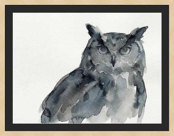 Eagle Owl In Watercolor
