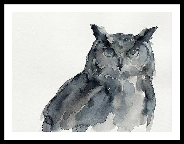 Eagle Owl In Watercolor