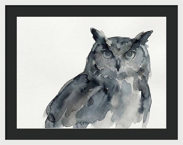 Eagle Owl In Watercolor