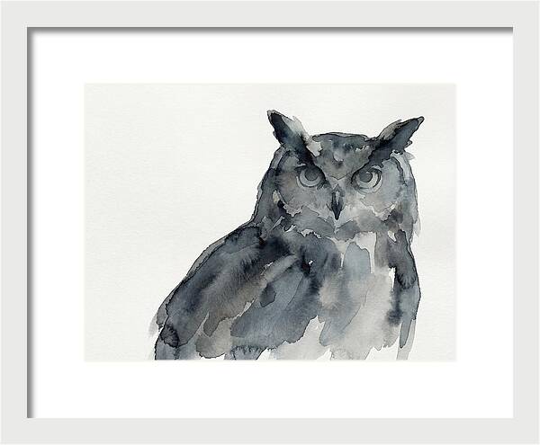 Eagle Owl In Watercolor