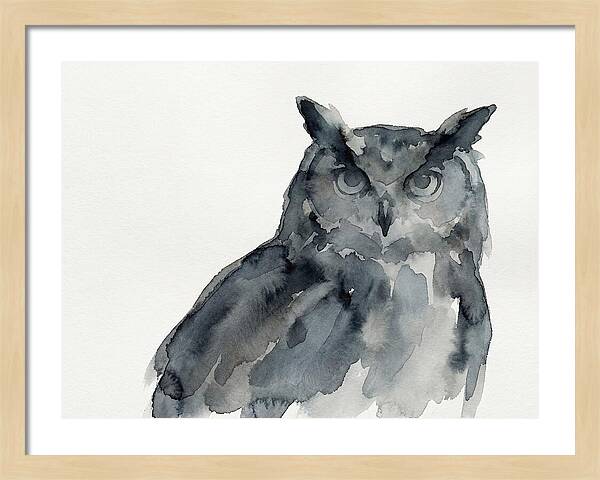 Eagle Owl In Watercolor