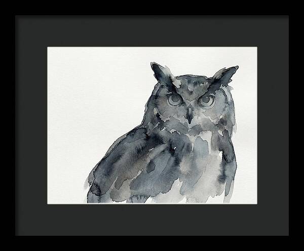Eagle Owl In Watercolor