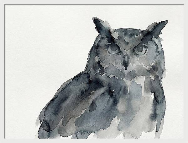 Eagle Owl In Watercolor