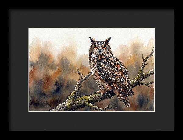 Eagle Owl Perched Majestically