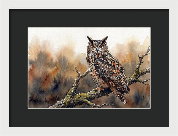 Eagle Owl Perched Majestically