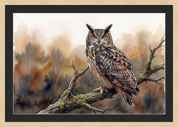 Eagle Owl Perched Majestically