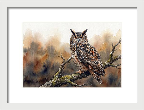 Eagle Owl Perched Majestically
