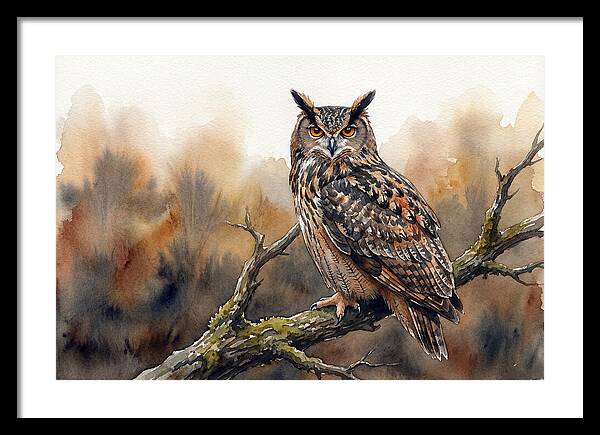 Eagle Owl Perched Majestically