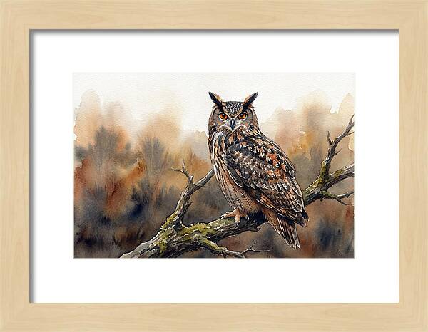 Eagle Owl Perched Majestically