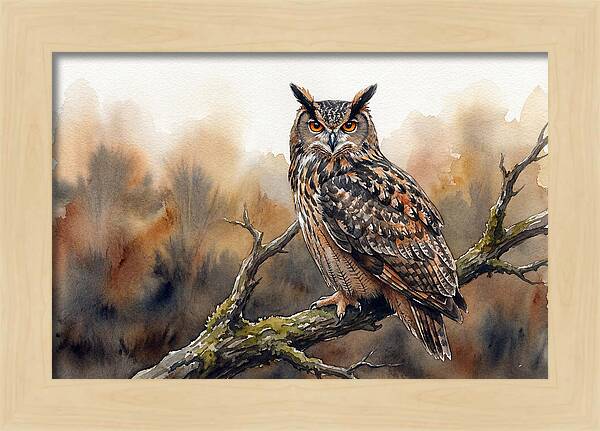 Eagle Owl Perched Majestically