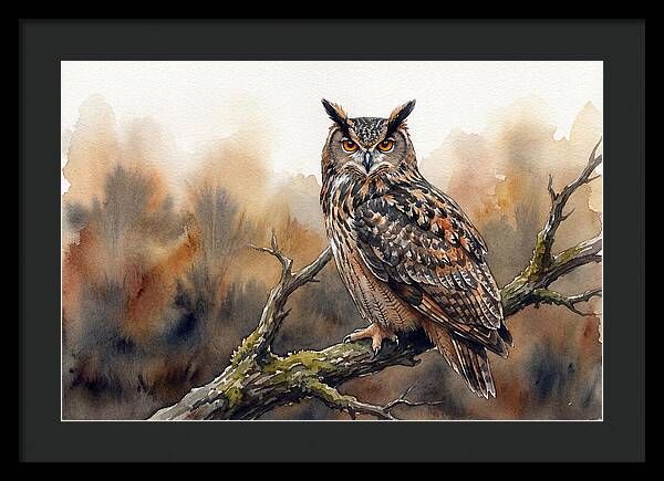 Eagle Owl Perched Majestically