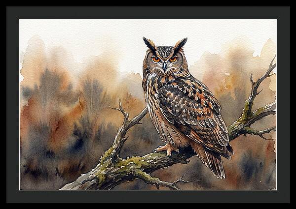 Eagle Owl Perched Majestically