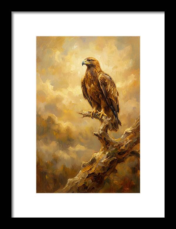 Eagle Perched In Light