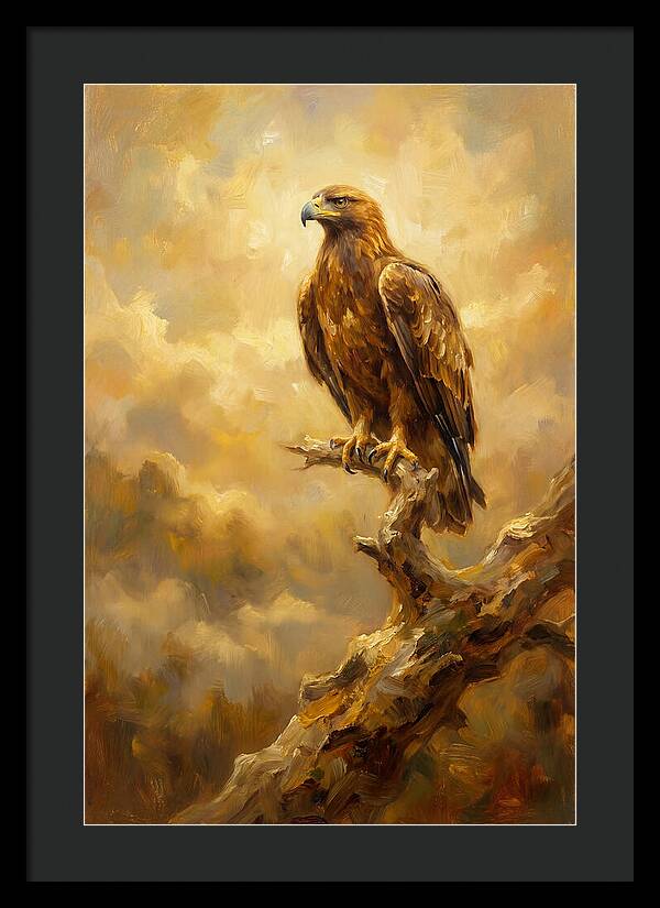 Eagle Perched In Light