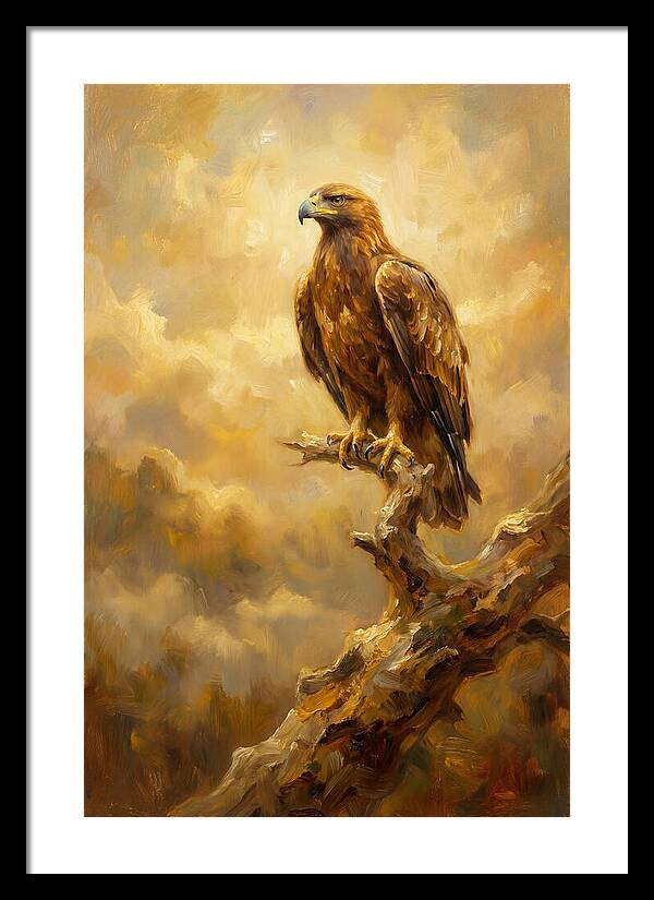 Eagle Perched In Light