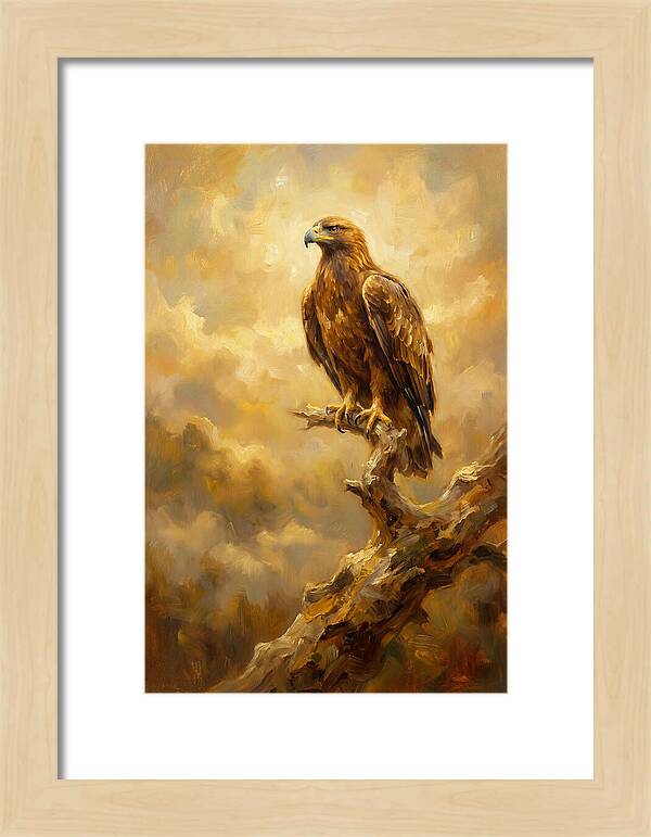 Eagle Perched In Light