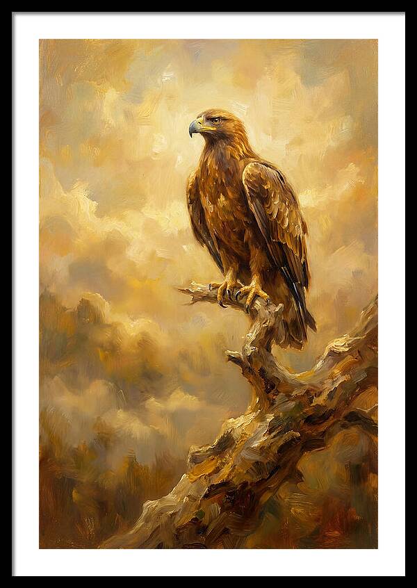 Eagle Perched In Light