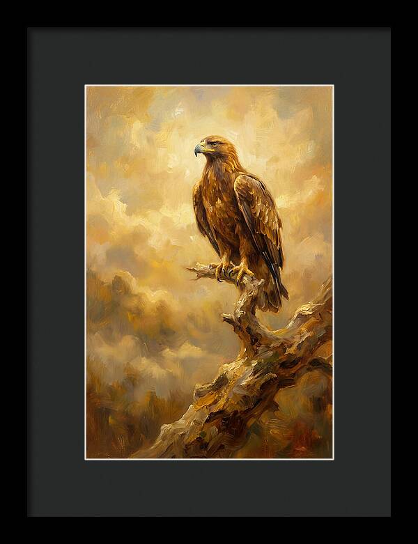 Eagle Perched In Light