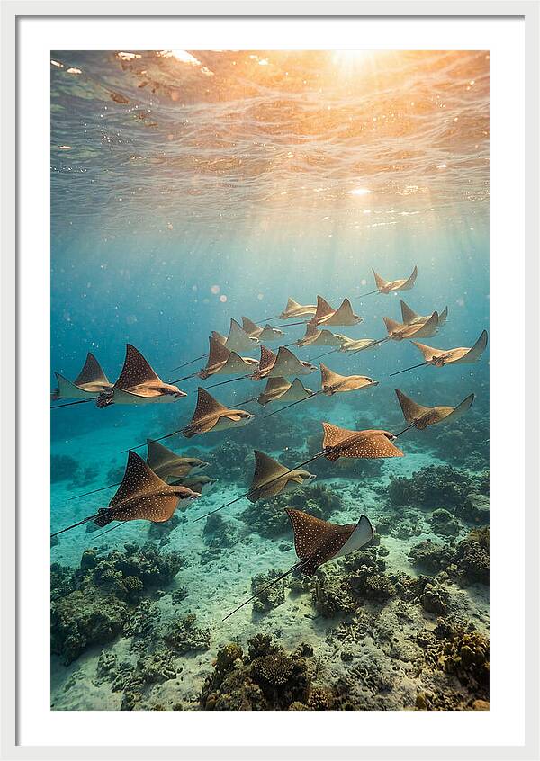 Eagle Rays In Harmony