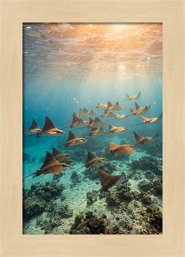 Eagle Rays In Harmony