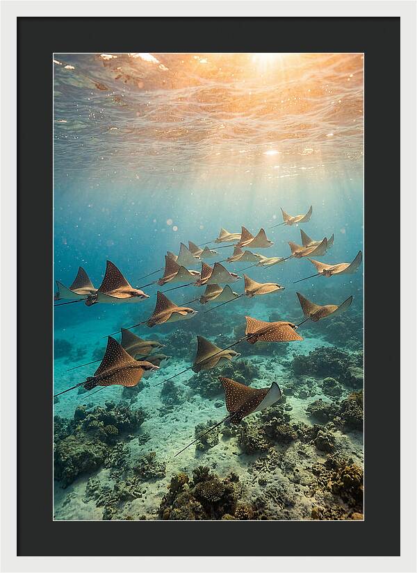 Eagle Rays In Harmony