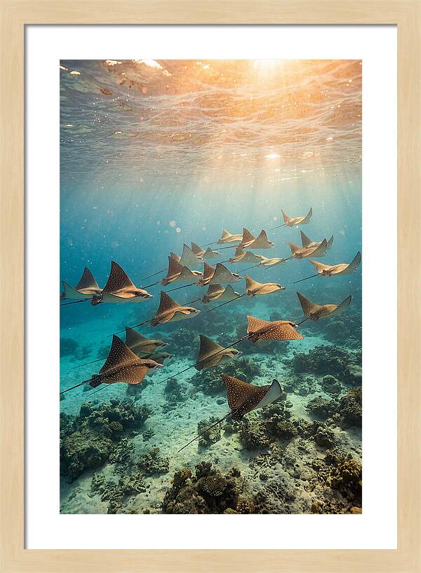 Eagle Rays In Harmony