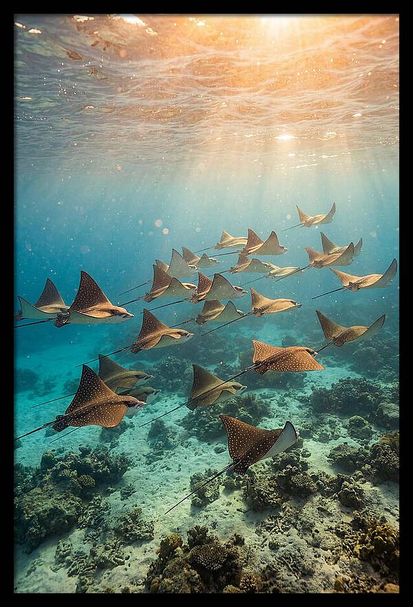 Eagle Rays In Harmony