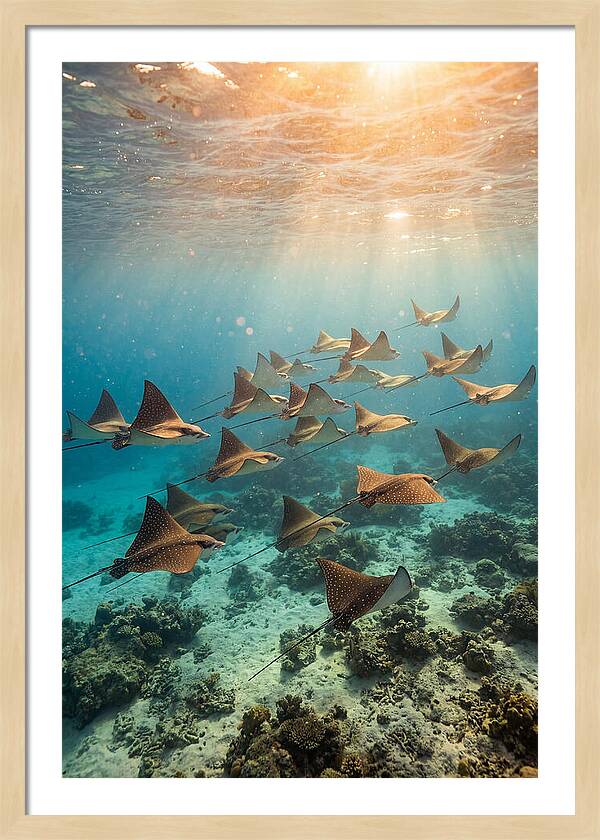 Eagle Rays In Harmony