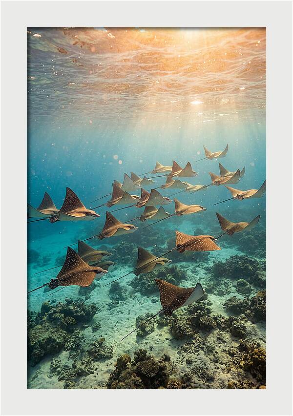 Eagle Rays In Harmony