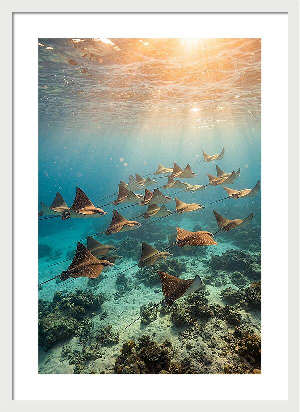 Eagle Rays In Harmony