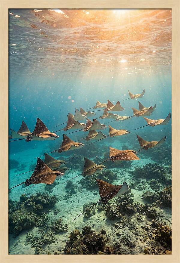 Eagle Rays In Harmony