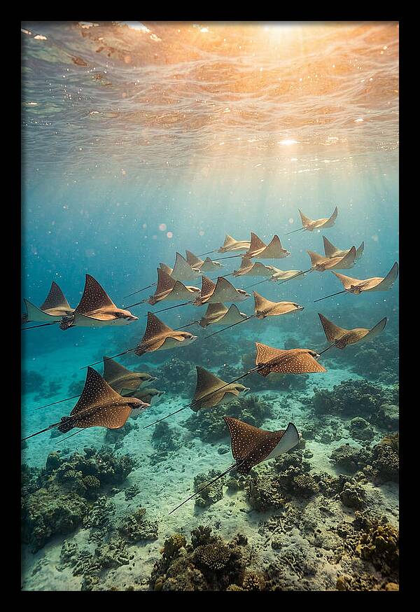 Eagle Rays In Harmony