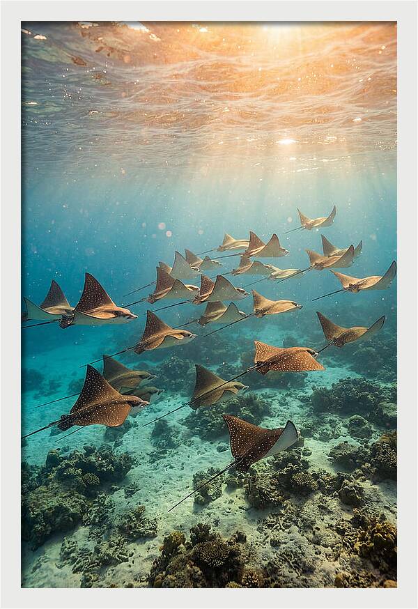 Eagle Rays In Harmony
