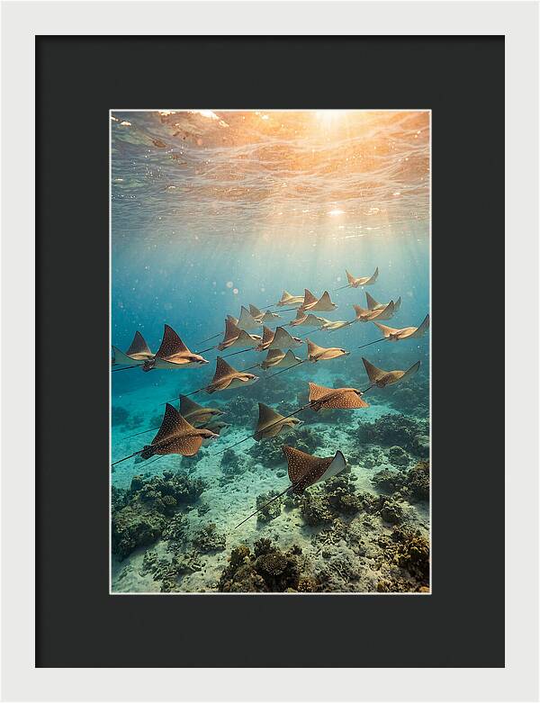 Eagle Rays In Harmony