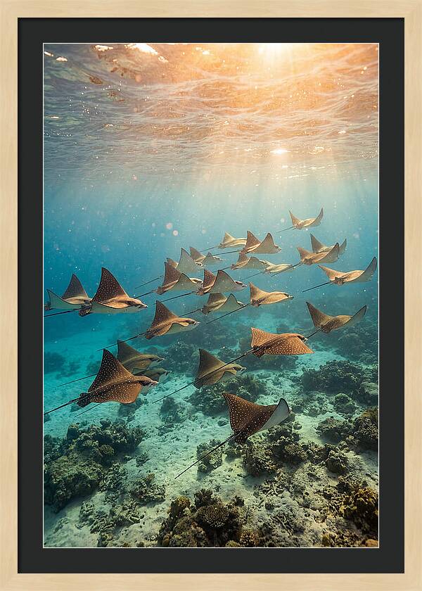 Eagle Rays In Harmony